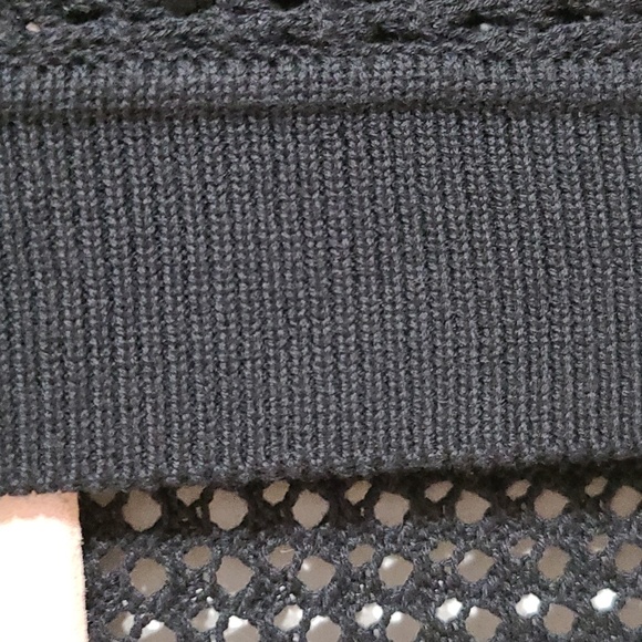 Nipon Boutique Crochet Look Knit Open Front Cardigan - size Small - Picture 6 of 6